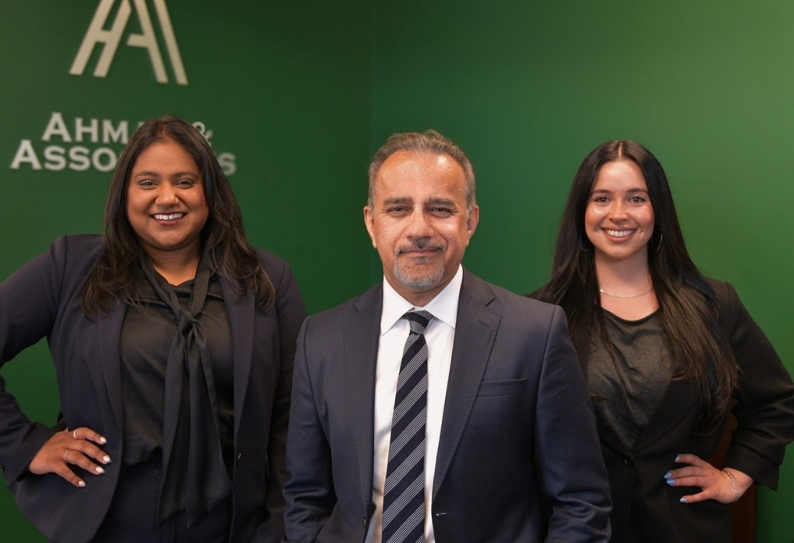 The attorneys of Ahmad & Associates at the firm's McLean office